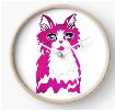 pinkcatclock
